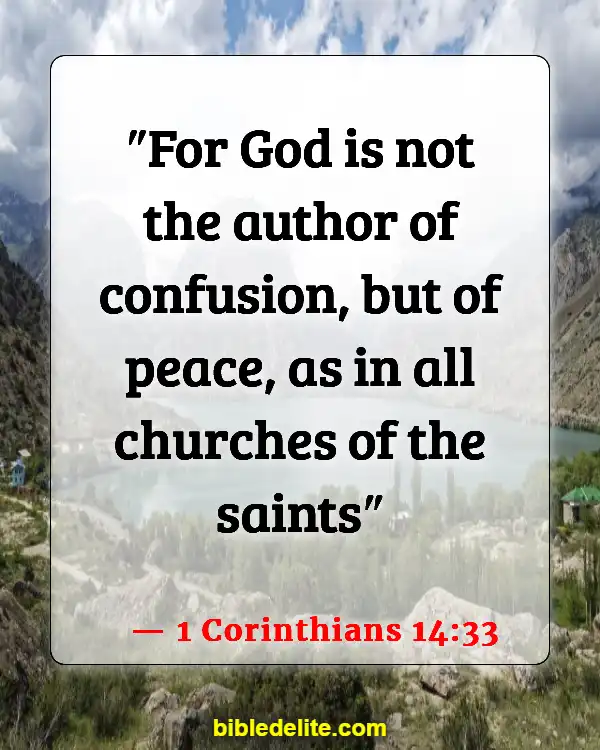 Bible Verses About God Directing Your Path (1 Corinthians 14:33)