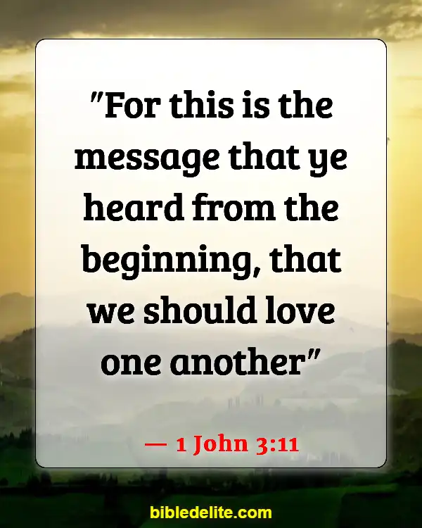 Bible Verses About Spreading God's Love (1 John 3:11)
