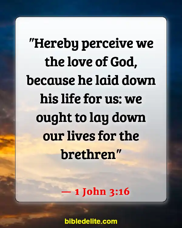 Bible Verses About Spreading God's Love (1 John 3:16)