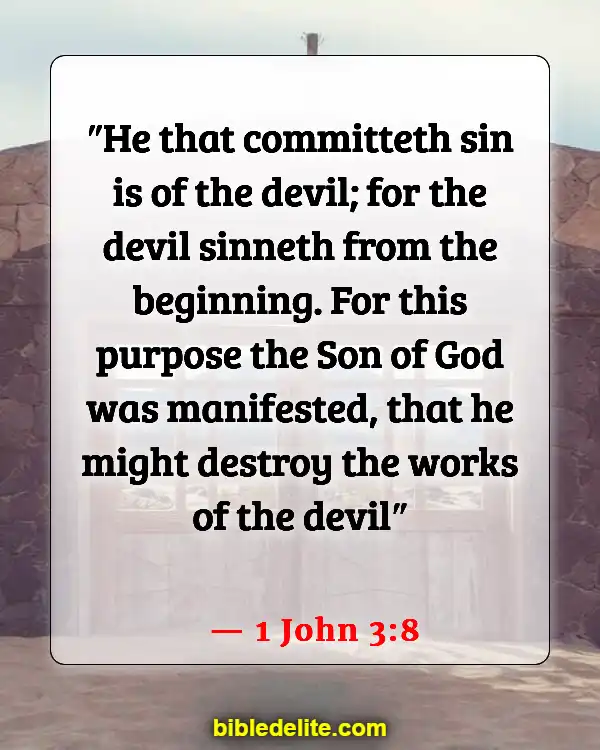 Bible Verses About Victory In The Name Of Jesus (1 John 3:8)