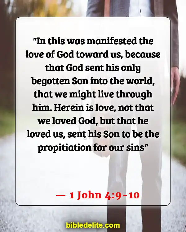 Bible Verses About Fixing My Eyes On Jesus (1 John 4:9-10)