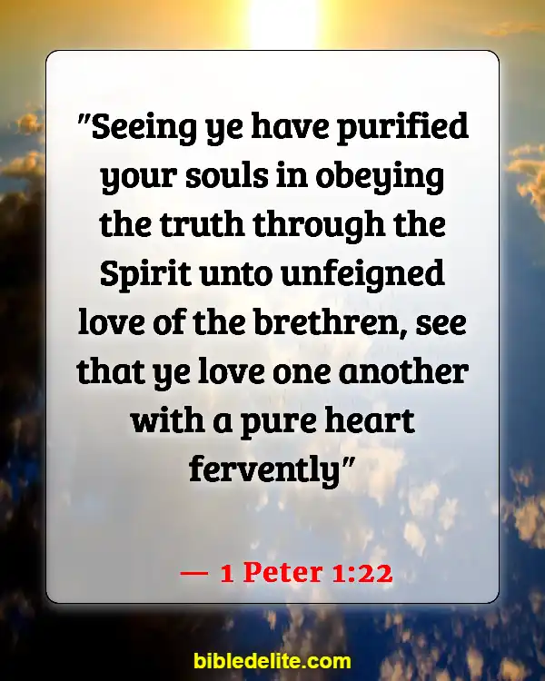Bible Verses About Spreading God's Love (1 Peter 1:22)