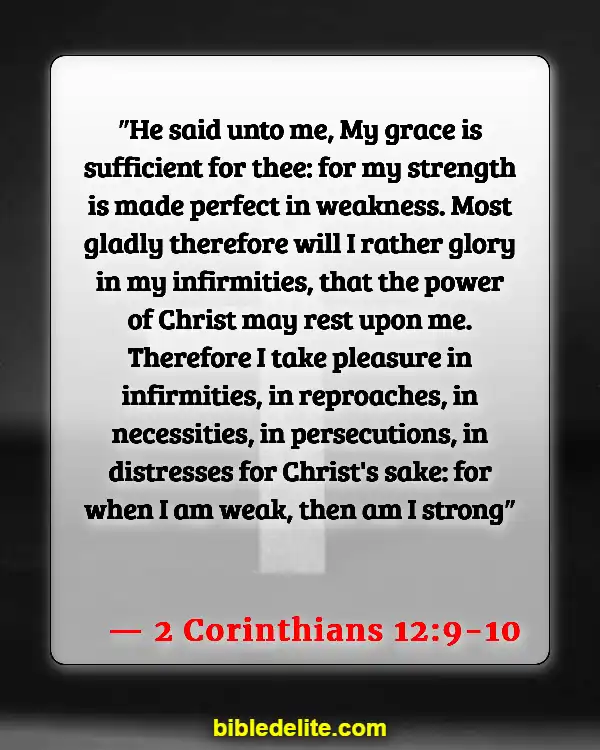 Bible Verses About Physical Pain And Healing (2 Corinthians 12:9-10)