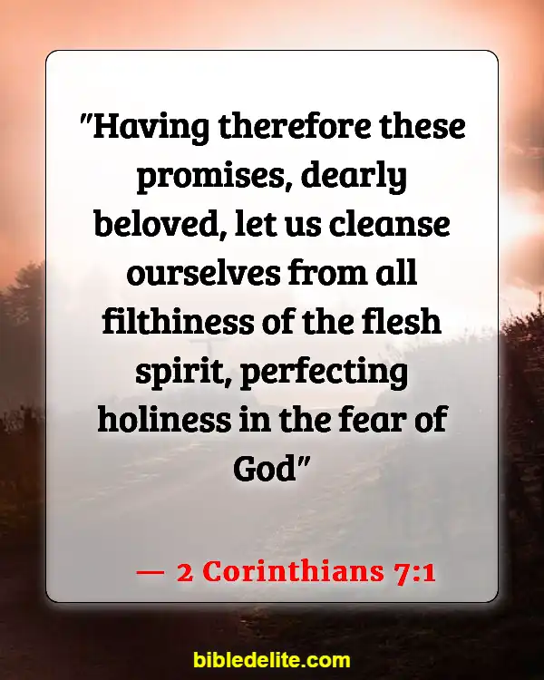 Bible Verse About Being Set Apart From The World (2 Corinthians 7:1)