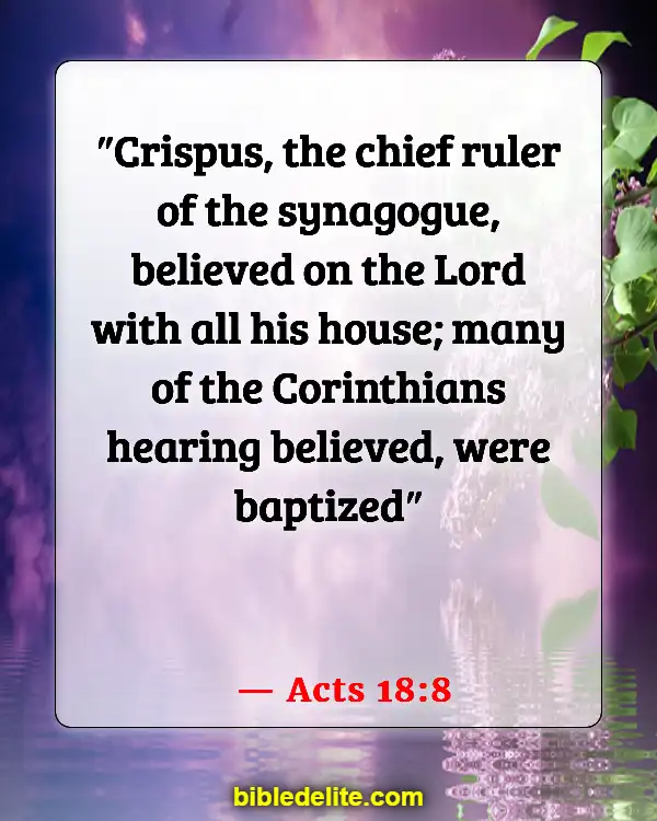 Bible Verses About Leading Others To God (Acts 18:8)