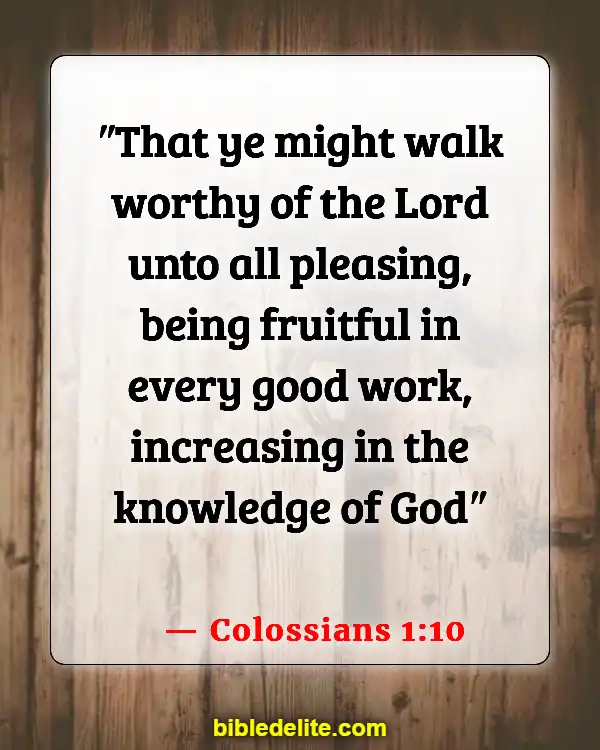 Bible Verses About Rebuilding Yourself (Colossians 1:10)
