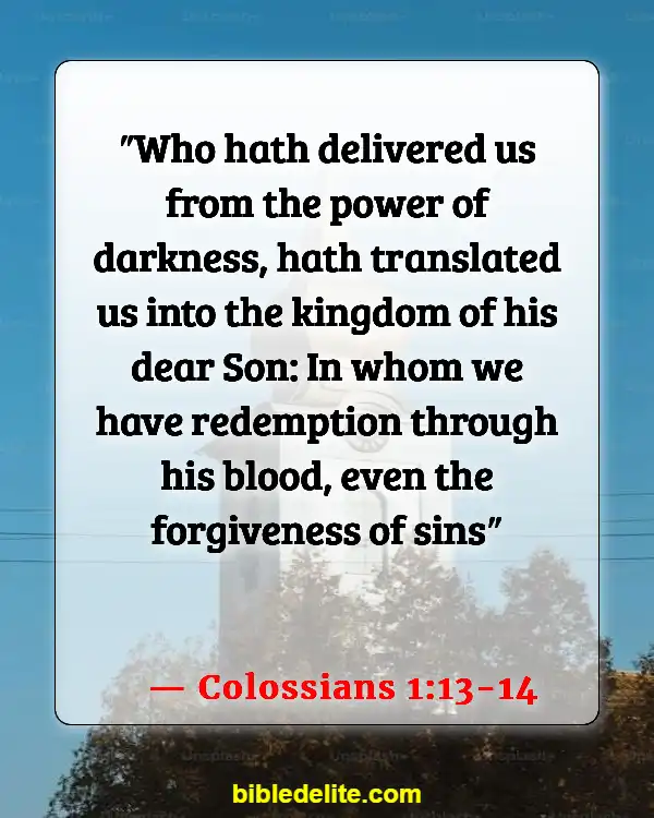 Encouraging Bible Verses For Backsliders (Colossians 1:13-14)