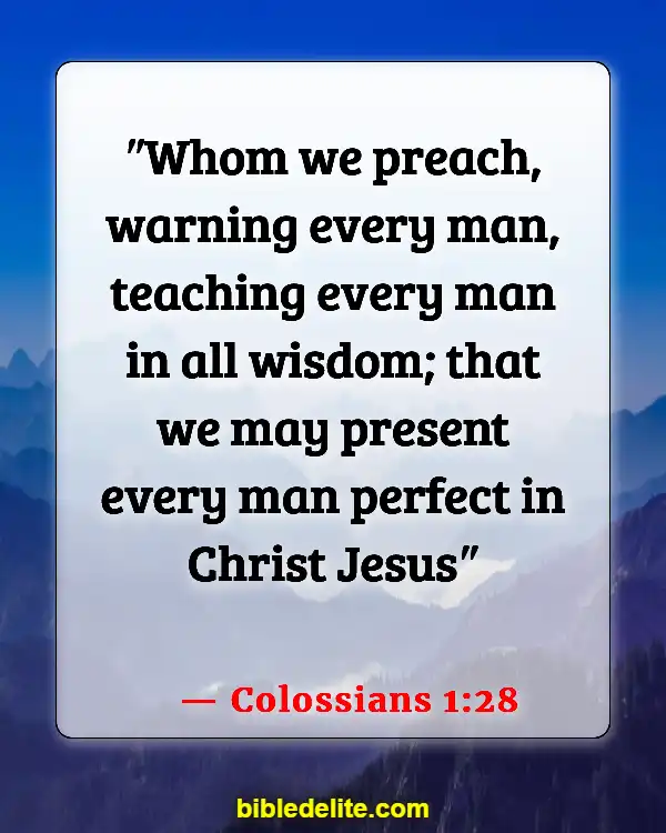 Bible Verses About Leading Others To God (Colossians 1:28)
