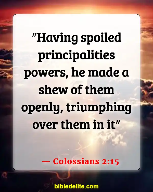 Bible Verses About Victory In The Name Of Jesus (Colossians 2:15)
