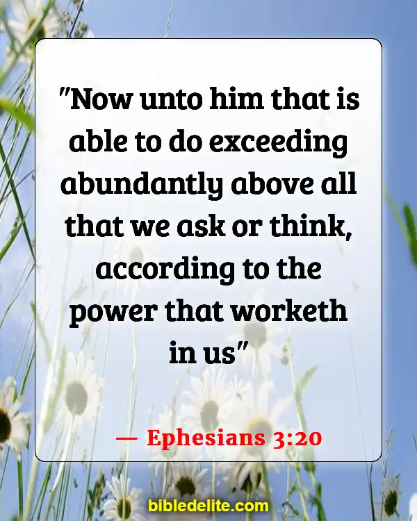Bible Verse About Expecting Great Things (Ephesians 3:20)