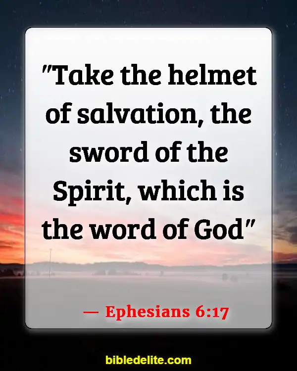 Bible Verses On How To Overcome The Devil (Ephesians 6:17)