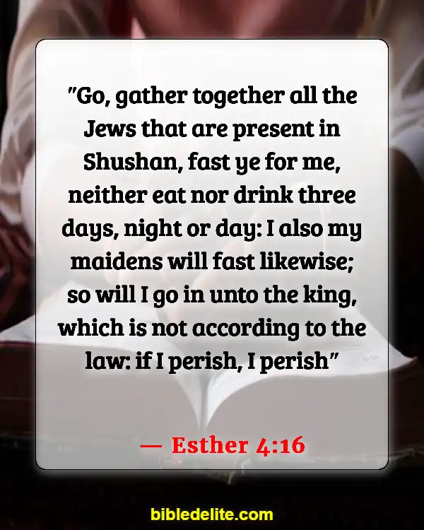 Bible Verses About Standing Up For What Is Right (Esther 4:16)