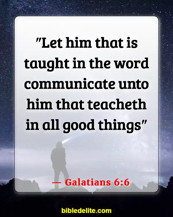Bible Verses About Leading Others To God (Galatians 6:6)