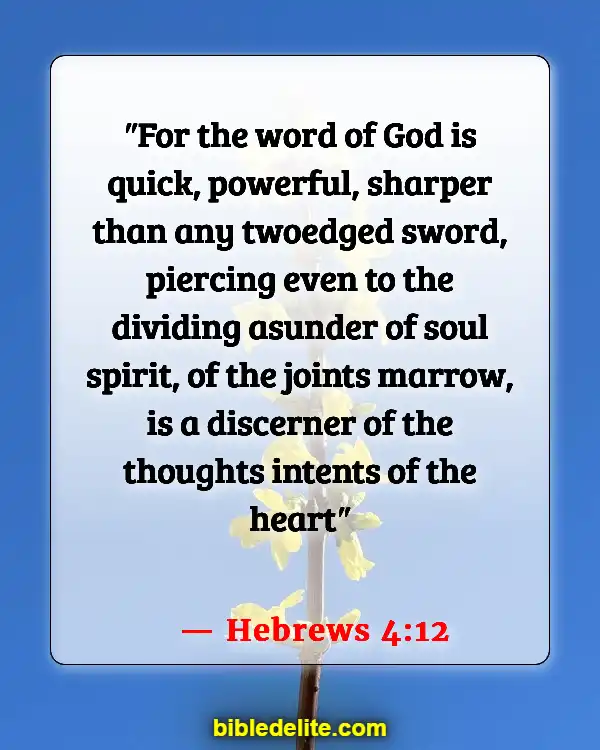 Bible Verses About Rebuilding Yourself (Hebrews 4:12)