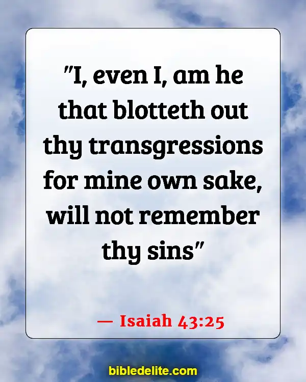 Encouraging Bible Verses For Backsliders (Isaiah 43:25)