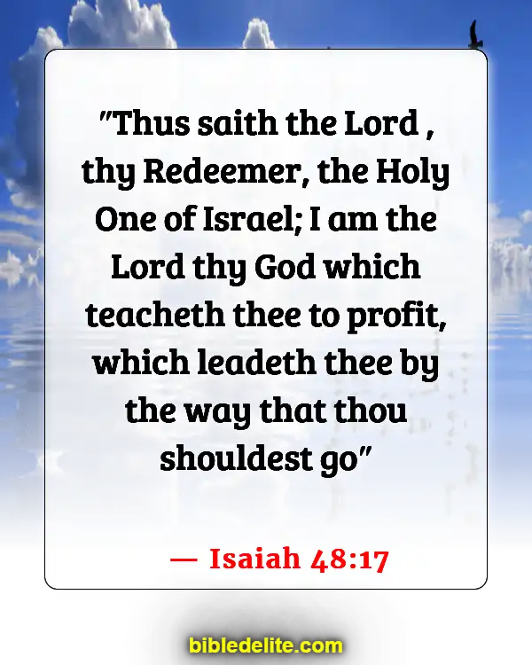 Bible Verses About God Directing Your Path (Isaiah 48:17)