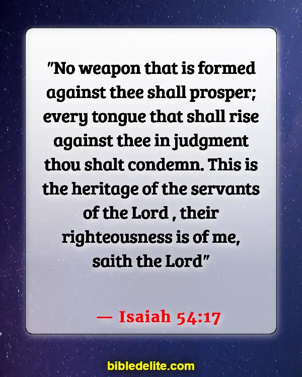 Bible Verses About God Destroying Your Enemies (Isaiah 54:17)