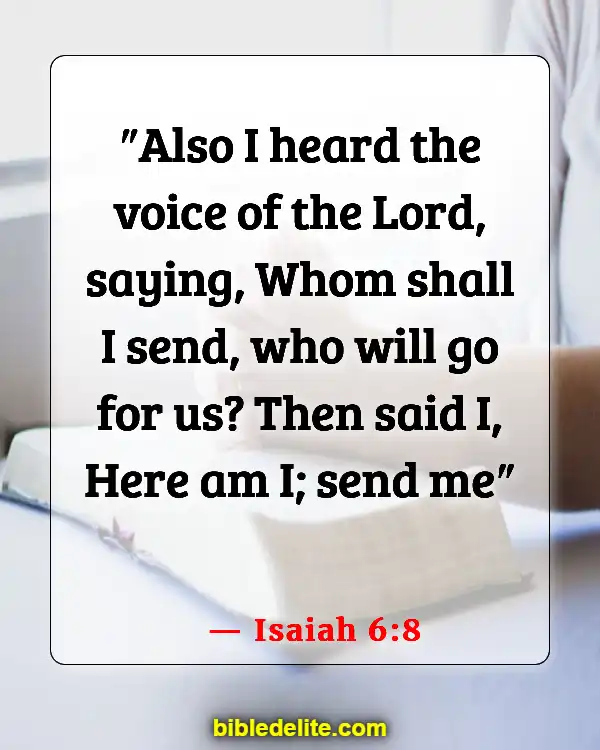Bible Verses About Doing Mission Work (Isaiah 6:8)