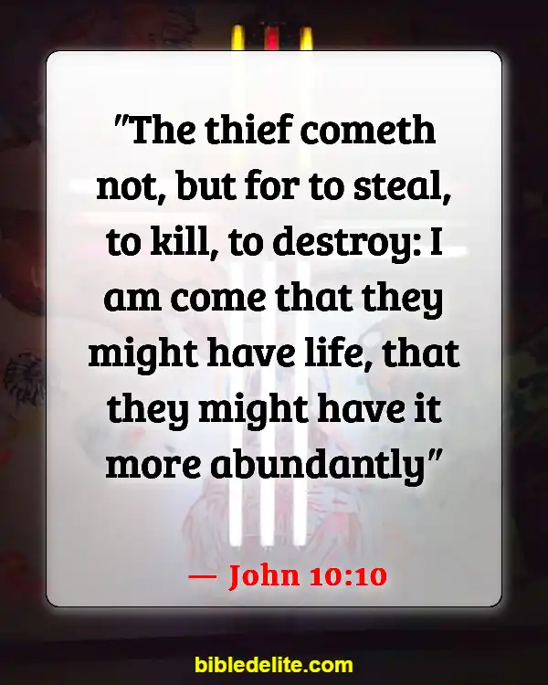 Bible Verses About The Devil Stealing Your Joy (John 10:10)