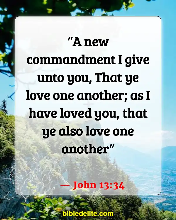 Bible Verses About Spreading God's Love (John 13:34)