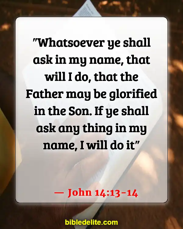 Bible Verses About Physical Pain And Healing (John 14:13-14)