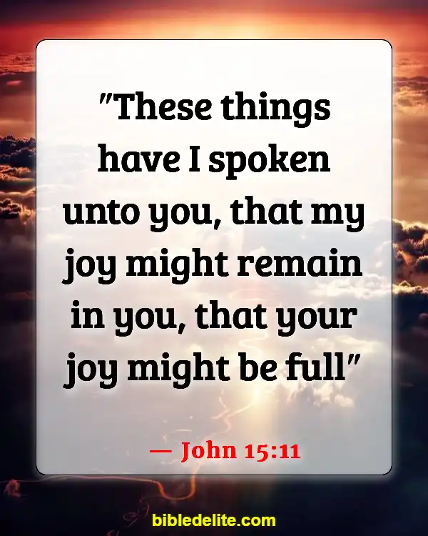 Bible Verses About The Devil Stealing Your Joy (John 15:11)