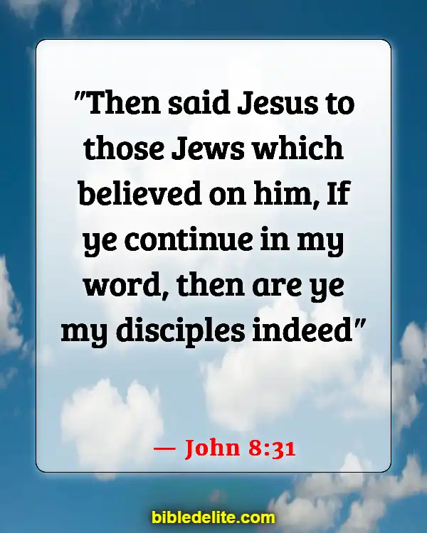 Bible Verses About Leading Others To God (John 8:31)