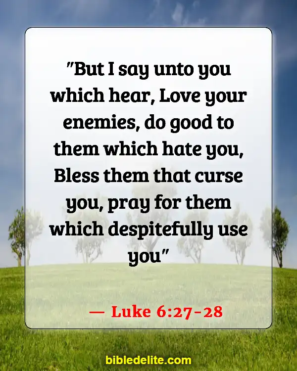 Bible Verses About God Destroying Your Enemies (Luke 6:27-28)