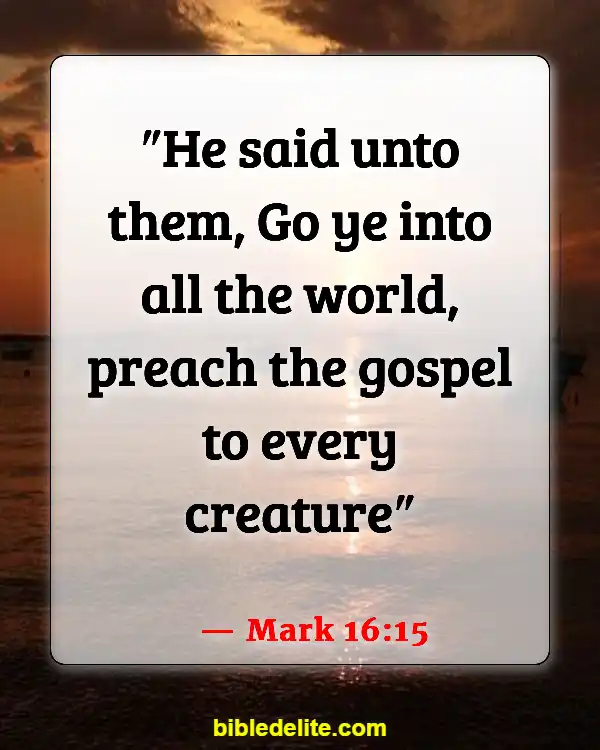 Bible Verses About Jesus Teaching His Disciples (Mark 16:15)