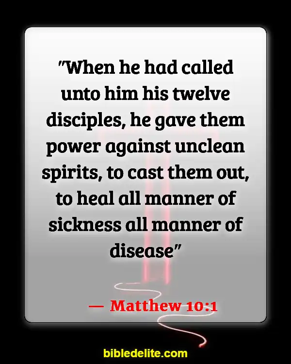 Bible Verses About Jesus Teaching His Disciples (Matthew 10:1)