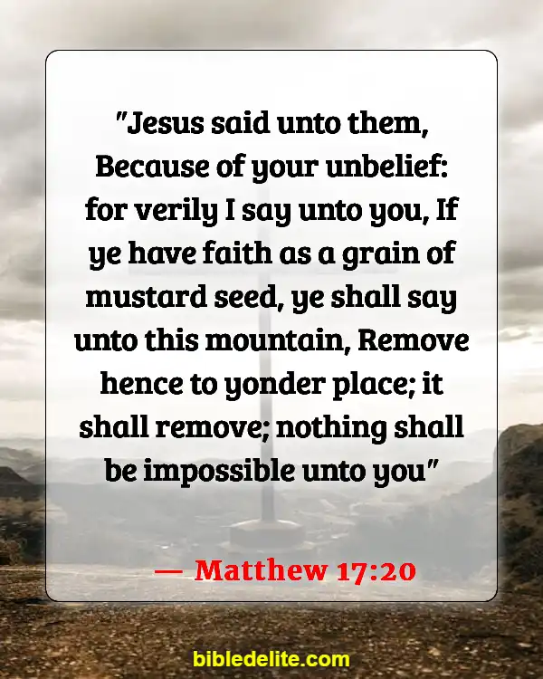 Bible Verse About Expecting Great Things (Matthew 17:20)