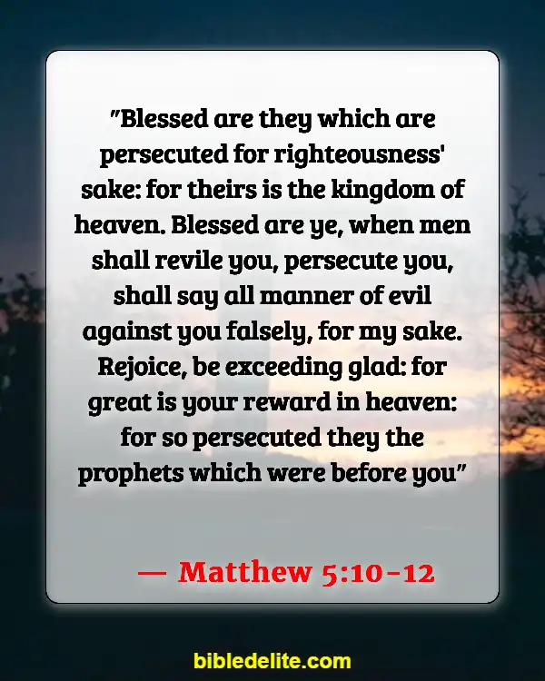 Bible Verse About Being Set Apart From The World (Matthew 5:10-12)