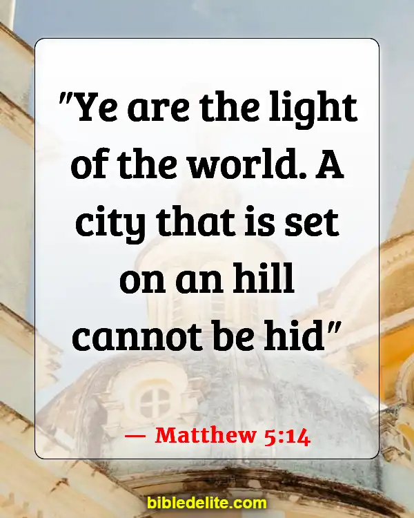 Bible Verses About Sharing Your Faith With Others (Matthew 5:14)
