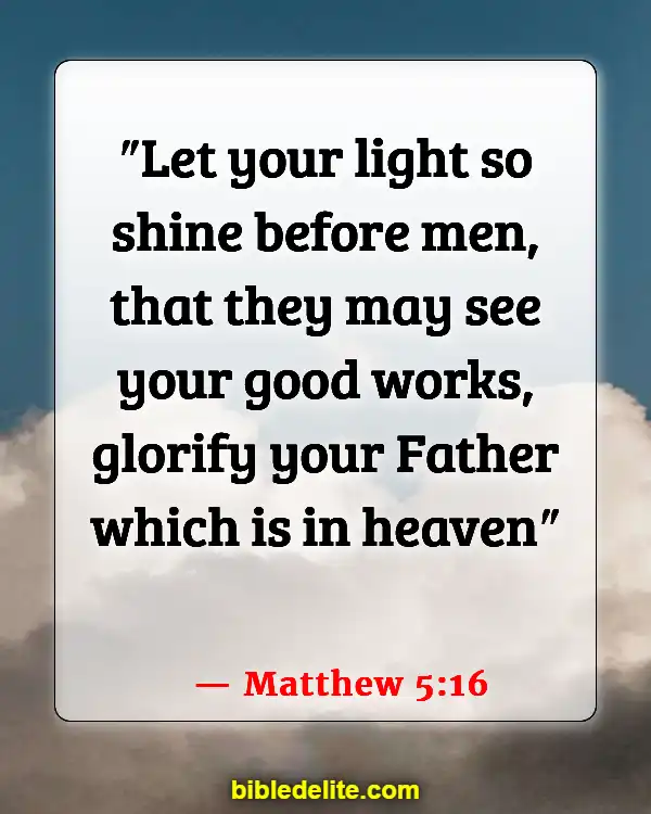 Bible Verses About Spreading God's Love (Matthew 5:16)