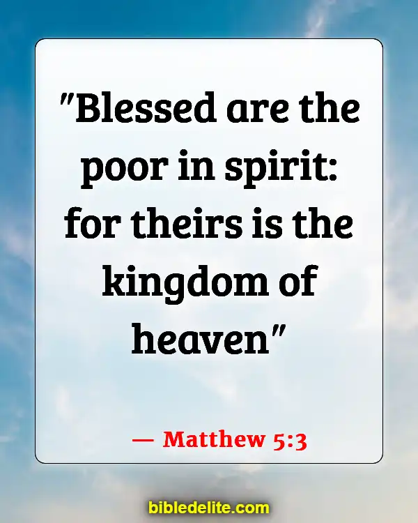 Bible Verses About Jesus Teaching His Disciples (Matthew 5:3)