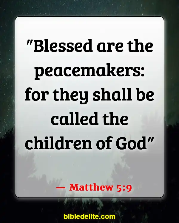 Bible Verses About Jesus Teaching His Disciples (Matthew 5:9)