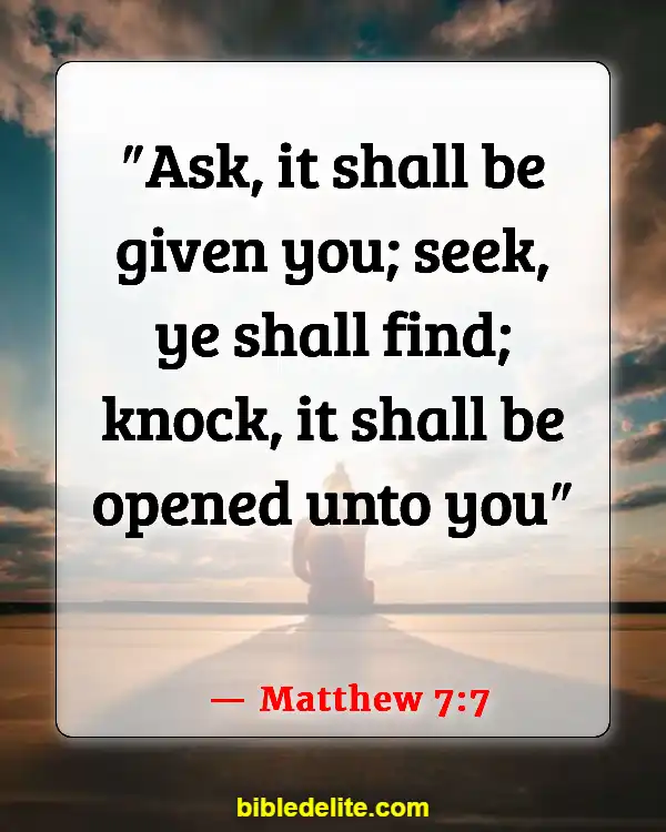 Bible Verses About Jesus Teaching His Disciples (Matthew 7:7)
