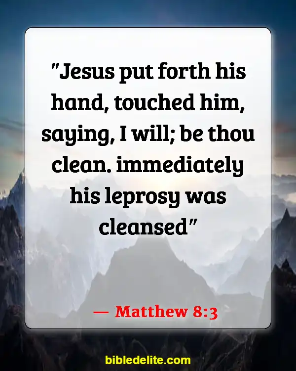 Bible Verses About Treating Others With Dignity And Respect (Matthew 8:3)