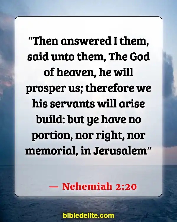Bible Verse About Expecting Great Things (Nehemiah 2:20)