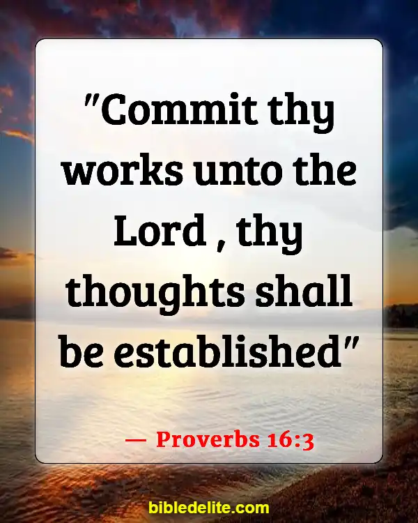 Bible Verse About Expecting Great Things (Proverbs 16:3)