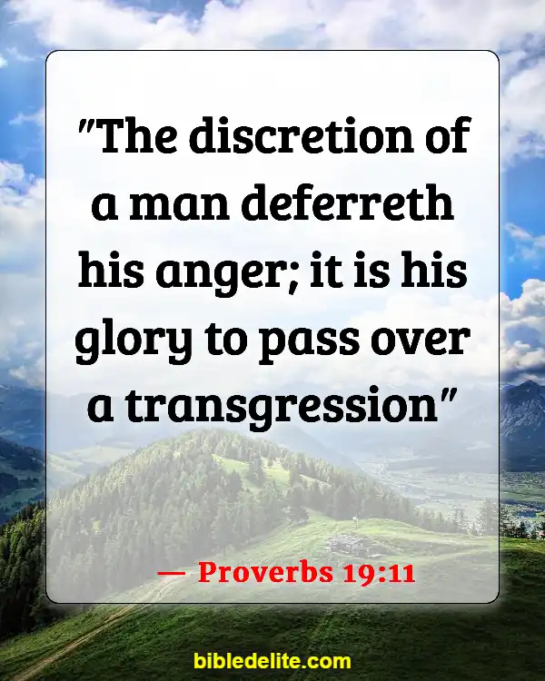 Bible Verses About Brothers And Sisters In Christ (Proverbs 19:11)