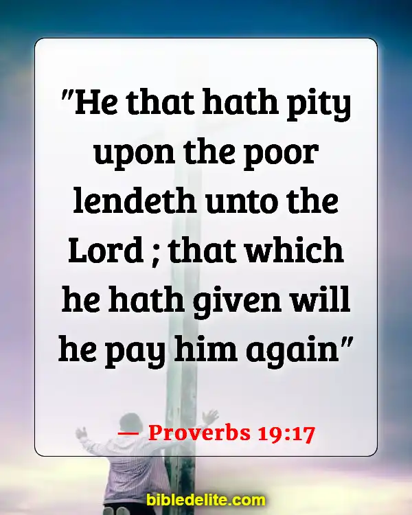 Bible Verses About Spreading God's Love (Proverbs 19:17)