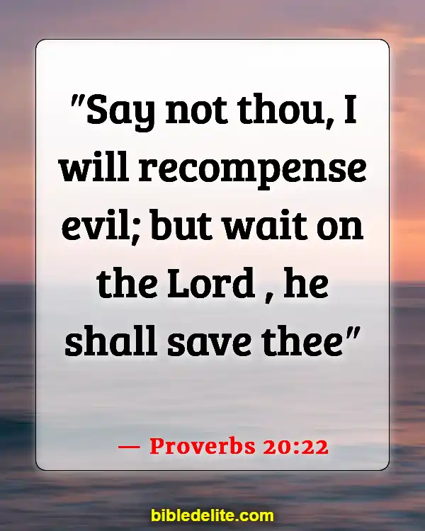 Bible Verses About God Destroying Your Enemies (Proverbs 20:22)