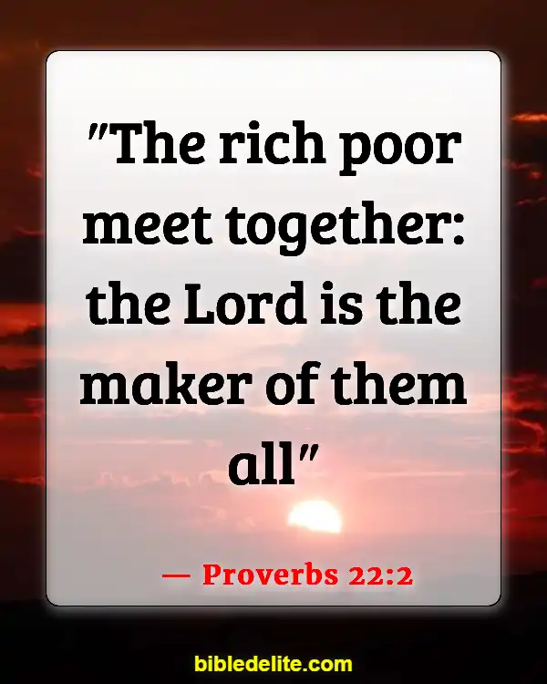 Bible Verses About Treating Others With Dignity And Respect (Proverbs 22:2)