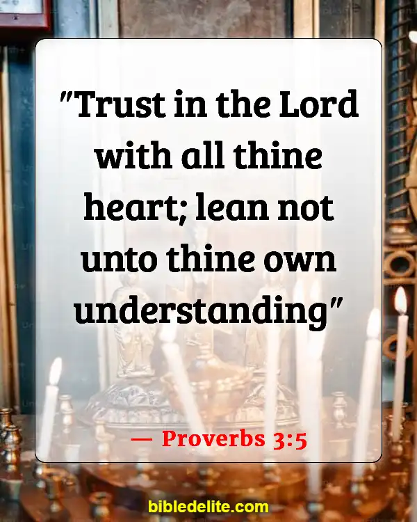 Bible Verses About Rebuilding Yourself (Proverbs 3:5)