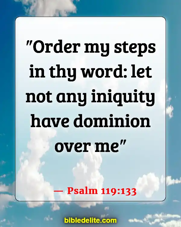 Bible Verses About God Directing Your Path (Psalm 119:133)