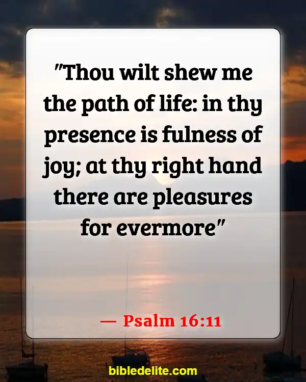 Bible Verses About The Devil Stealing Your Joy (Psalm 16:11)