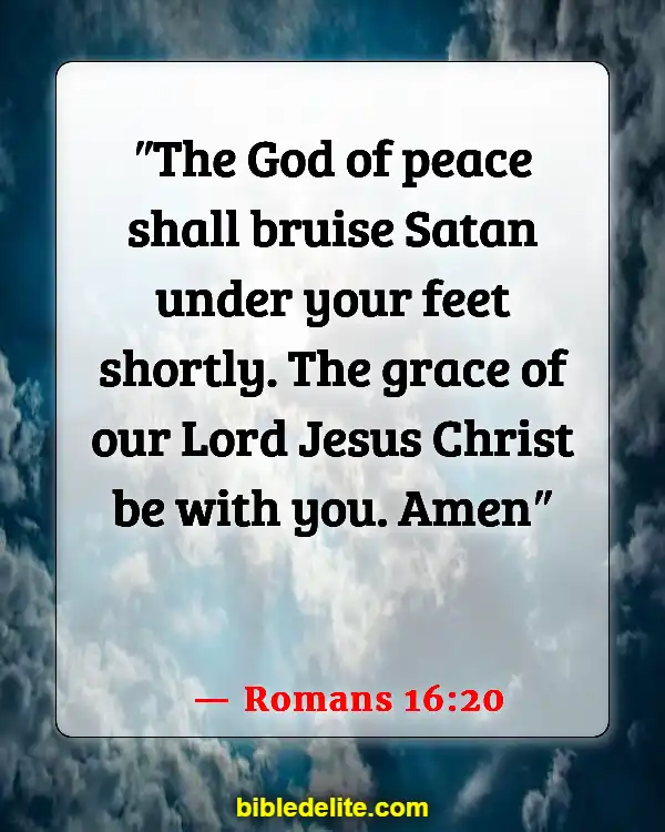 Bible Verses About Victory In The Name Of Jesus (Romans 16:20)
